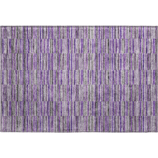 Piper Looms Mayfield Stripes AMF816 Purple Machine Washable Area Rug Scatter Main Image