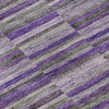 Piper Looms Mayfield Stripes AMF816 Purple Machine Washable Area Rug Swatch Image