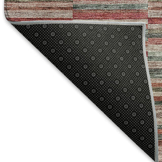 Piper Looms Mayfield Stripes AMF816 Red Machine Washable Area Rug Backing Image