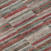 Piper Looms Mayfield Stripes AMF816 Red Machine Washable Area Rug Swatch Image