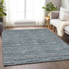 Piper Looms Mayfield Stripes AMF816 Teal Machine Washable Area Rug Lifestyle Image Feature