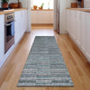 Piper Looms Mayfield Stripes AMF816 Teal Machine Washable Area Rug Runner Lifestyle Image Feature