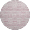 Piper Looms Mayfield Stripes AMF817 Blush Machine Washable Area Rug Round Main Image