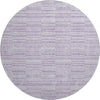 Piper Looms Mayfield Stripes AMF817 Plum Machine Washable Area Rug Round Main Image
