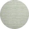 Piper Looms Mayfield Stripes AMF817 Sage Machine Washable Area Rug Round Main Image