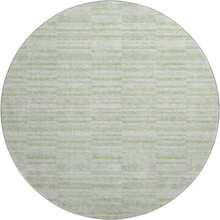 Piper Looms Mayfield Stripes AMF817 Sage Machine Washable Area Rug Round Main Image