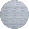 Piper Looms Mayfield Stripes AMF817 Sky Machine Washable Area Rug Round Main Image