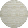Piper Looms Mayfield Stripes AMF817 Taupe Machine Washable Area Rug Round Main Image