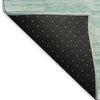 Piper Looms Mayfield Stripes AMF817 Turquoise Machine Washable Area Rug Backing Image