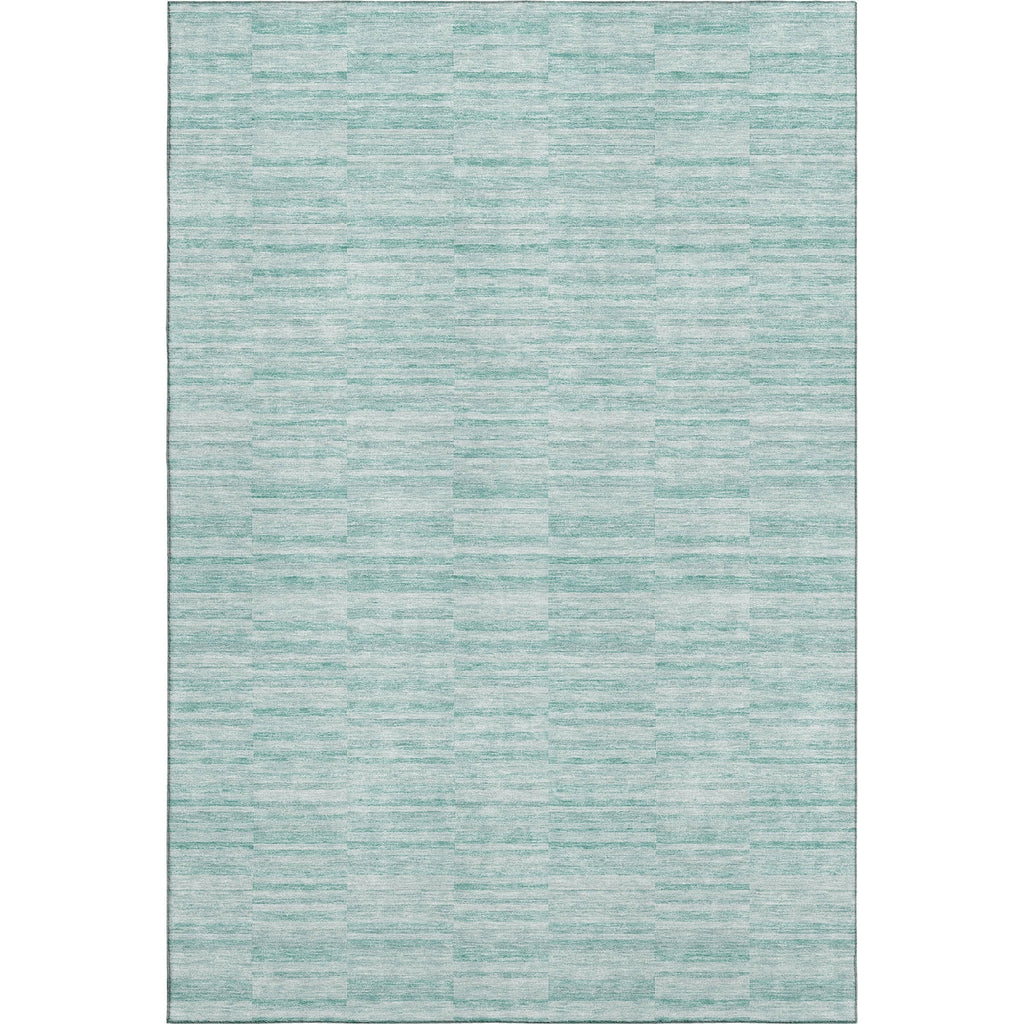 Piper Looms Mayfield Stripes AMF817 Turquoise Machine Washable Area Rug main image