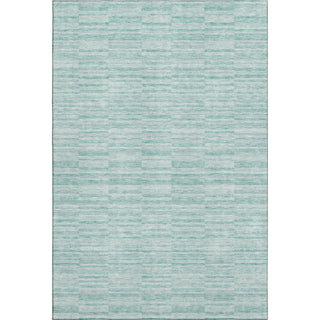 Piper Looms Mayfield Stripes AMF817 Turquoise Machine Washable Area Rug main image