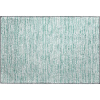 Piper Looms Mayfield Stripes AMF817 Turquoise Machine Washable Area Rug Scatter Main Image