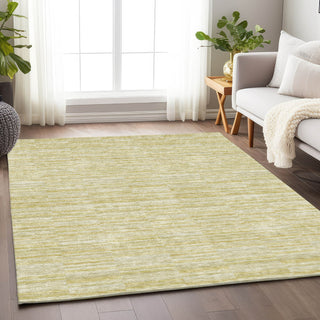 Piper Looms Mayfield Stripes AMF817 Wheat Machine Washable Area Rug Lifestyle Image Feature