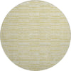 Piper Looms Mayfield Stripes AMF817 Wheat Machine Washable Area Rug Round Main Image