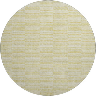 Piper Looms Mayfield Stripes AMF817 Wheat Machine Washable Area Rug Round Main Image