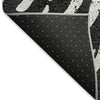 Piper Looms Mayfield Modern AMF818 Black Machine Washable Area Rug Backing Image