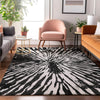 Piper Looms Mayfield Modern AMF818 Black Machine Washable Area Rug Lifestyle Image Feature