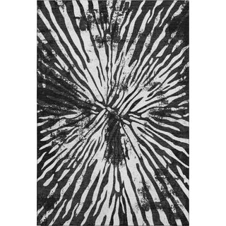 Piper Looms Mayfield Modern AMF818 Black Machine Washable Area Rug main image