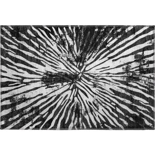 Piper Looms Mayfield Modern AMF818 Black Machine Washable Area Rug Scatter Main Image