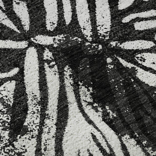 Piper Looms Mayfield Modern AMF818 Black Machine Washable Area Rug Swatch Image
