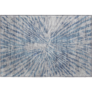 Piper Looms Mayfield Modern AMF818 Blue Machine Washable Area Rug Scatter Main Image