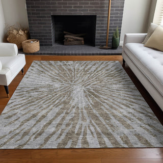 Piper Looms Mayfield Modern AMF818 Brown Machine Washable Area Rug Lifestyle Image Feature