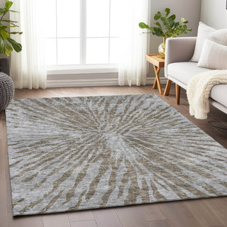 Piper Looms Mayfield Modern AMF818 Brown Machine Washable Area Rug Lifestyle Image Feature
