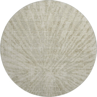 Piper Looms Mayfield Modern AMF818 Taupe Machine Washable Area Rug Round Main Image