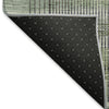 Piper Looms Mayfield Stripes AMF819 Aloe Machine Washable Area Rug Backing Image