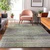 Piper Looms Mayfield Stripes AMF819 Aloe Machine Washable Area Rug Lifestyle Image Feature