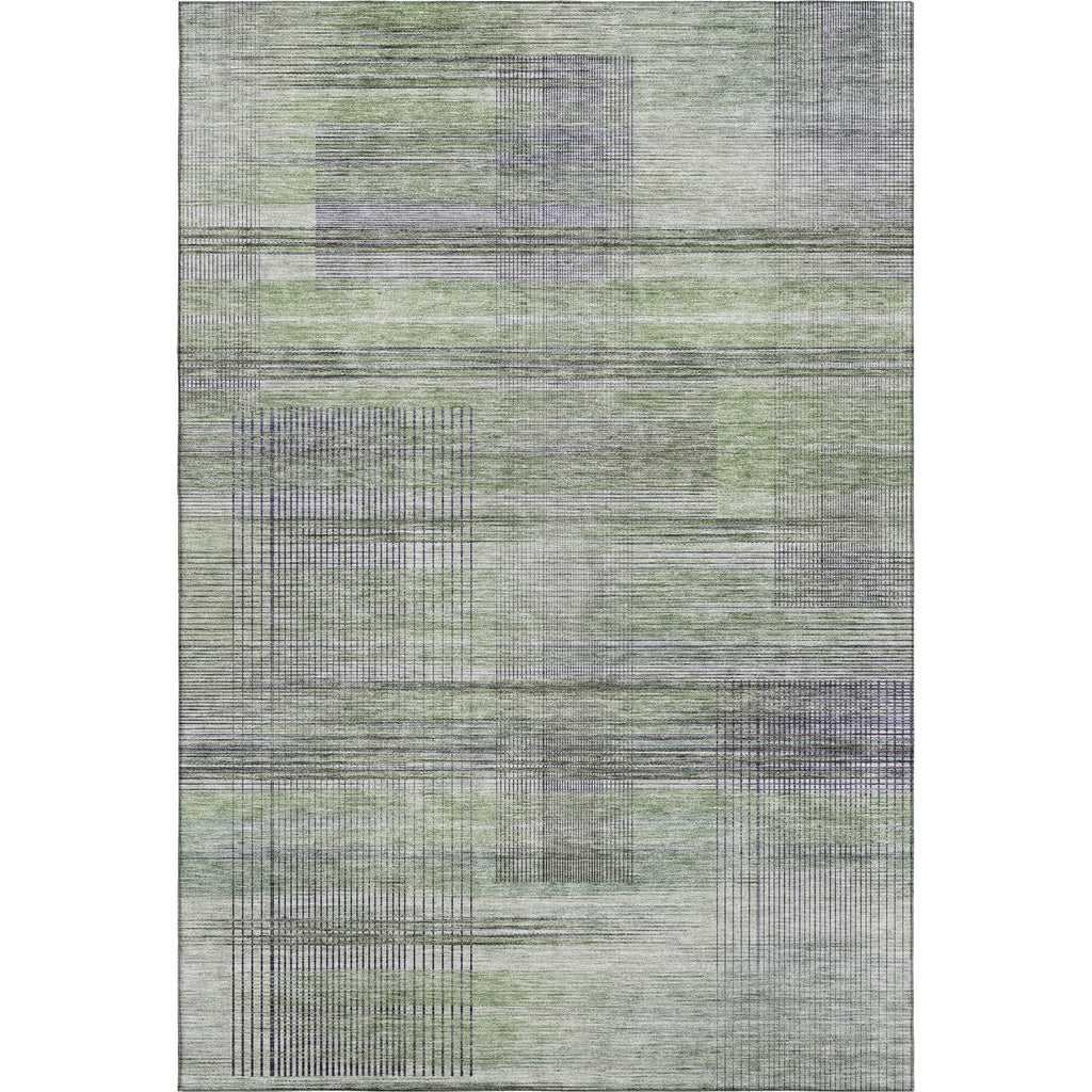Piper Looms Mayfield Stripes AMF819 Aloe Machine Washable Area Rug main image