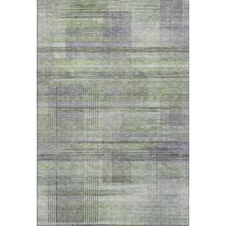 Piper Looms Mayfield Stripes AMF819 Aloe Machine Washable Area Rug main image
