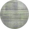 Piper Looms Mayfield Stripes AMF819 Aloe Machine Washable Area Rug Round Main Image