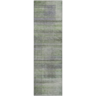 Piper Looms Mayfield Stripes AMF819 Aloe Machine Washable Area Rug Runner Main Image