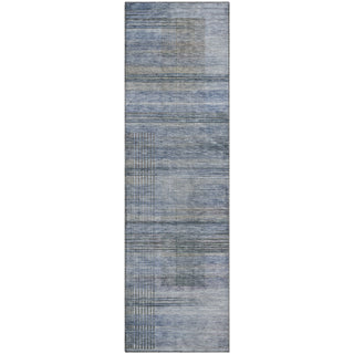 Piper Looms Mayfield Stripes AMF819 Blue Machine Washable Area Rug Runner Main Image