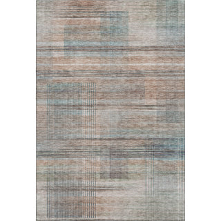 Piper Looms Mayfield Stripes AMF819 Copper Machine Washable Area Rug main image