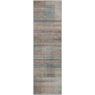 Piper Looms Mayfield Stripes AMF819 Copper Machine Washable Area Rug Runner Main Image