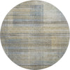 Piper Looms Mayfield Stripes AMF819 Khaki Machine Washable Area Rug Round Main Image