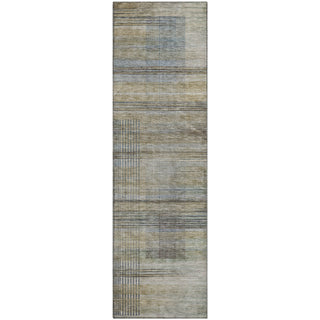 Piper Looms Mayfield Stripes AMF819 Khaki Machine Washable Area Rug Runner Main Image