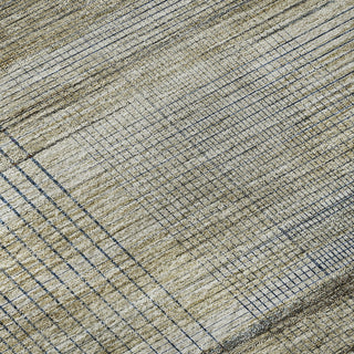 Piper Looms Mayfield Stripes AMF819 Khaki Machine Washable Area Rug Swatch Image