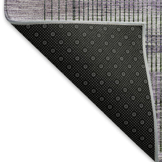 Piper Looms Mayfield Stripes AMF819 Purple Machine Washable Area Rug Backing Image