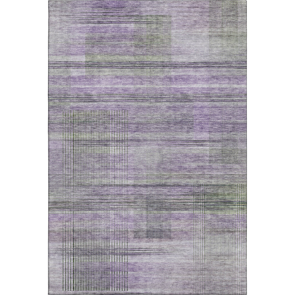 Piper Looms Mayfield Stripes AMF819 Purple Machine Washable Area Rug main image