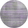 Piper Looms Mayfield Stripes AMF819 Purple Machine Washable Area Rug Round Main Image