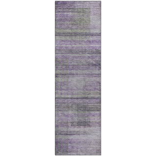 Piper Looms Mayfield Stripes AMF819 Purple Machine Washable Area Rug Runner Main Image