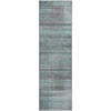 Piper Looms Mayfield Stripes AMF819 Teal Machine Washable Area Rug Runner Main Image