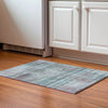 Piper Looms Mayfield Stripes AMF819 Teal Machine Washable Area Rug Scatter Lifestyle Image Feature