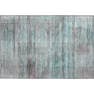 Piper Looms Mayfield Stripes AMF819 Teal Machine Washable Area Rug Scatter Main Image