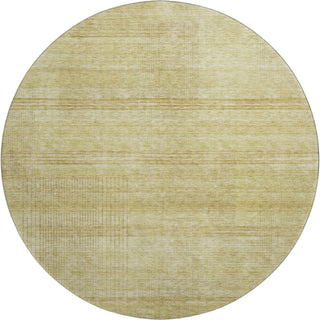 Piper Looms Mayfield Stripes AMF820 Gold Machine Washable Area Rug Round Main Image