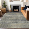 Piper Looms Mayfield Stripes AMF820 Khaki Machine Washable Area Rug Lifestyle Image Feature