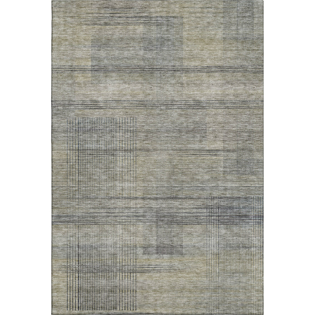 Piper Looms Mayfield Stripes AMF820 Khaki Machine Washable Area Rug main image
